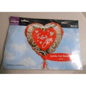 I love you Jumbo 32'' size Heart Shape Foil balloon